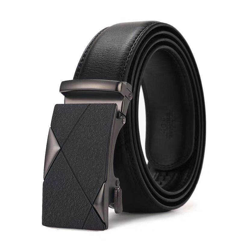 Men's Genuine Leather Belt - Classic, Modern, Business Styles formal wear Distinguished Fine Apparel Five pointed star Level 2 Gift Box Included
