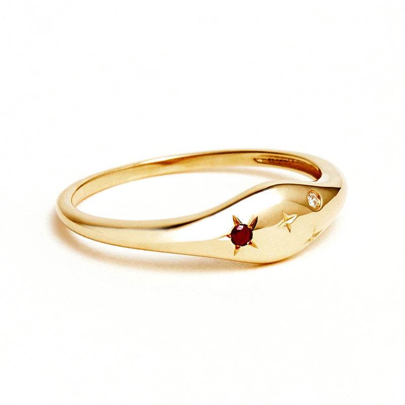Women's Diamond Ring - Fashionable, stylish, sleek ladys ring Distinguished Fine Apparel Gold Cancer No.6