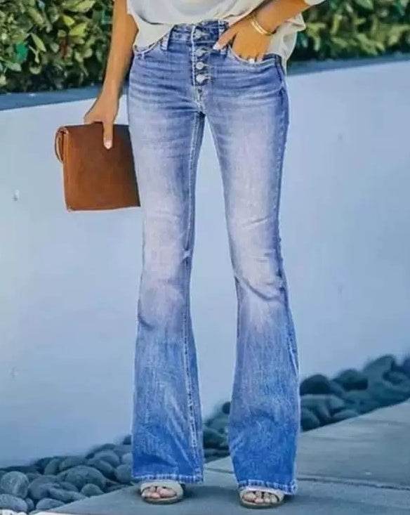 Lady's Printed Jeans, Unique Stylish Beautiful ladys pants Distinguished Fine Apparel Style6 S