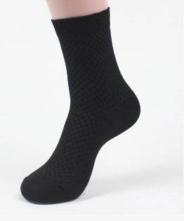 Men's Bamboo Fiber Socks - Vegan Friendly Business Foot Wear gents under Distinguished Fine Apparel Black