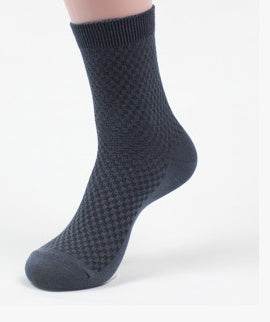 Men's Bamboo Fiber Socks - Vegan Friendly Business Foot Wear gents under Distinguished Fine Apparel Grey blue
