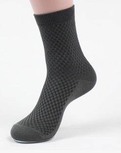Men's Bamboo Fiber Socks - Vegan Friendly Business Foot Wear gents under Distinguished Fine Apparel Iron gray