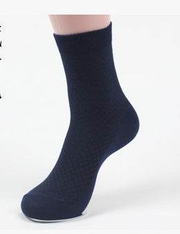 Men's Bamboo Fiber Socks - Vegan Friendly Business Foot Wear gents under Distinguished Fine Apparel Navy Blue