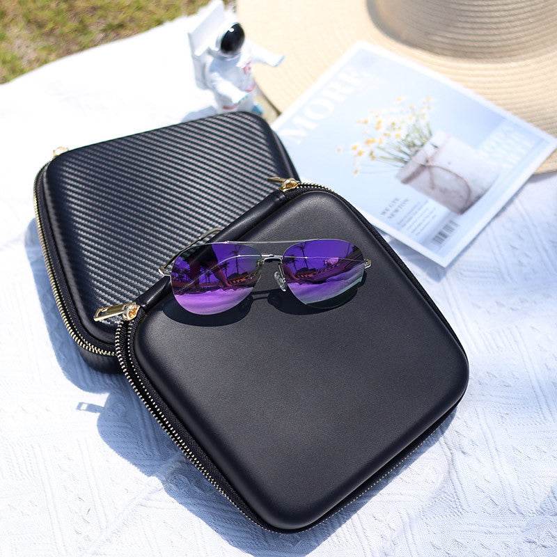 Portable Anti-Pressure Sunglasses Case – Durable & Unisex Protection On-the-Go gents accessorys Distinguished Fine Apparel