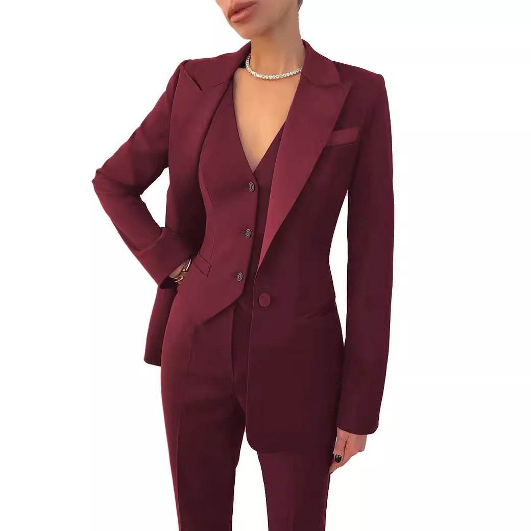 Women's Three Piece Suit - Exquisite Professional Attire for Modern Elegance ladys suit Distinguished Fine Apparel
