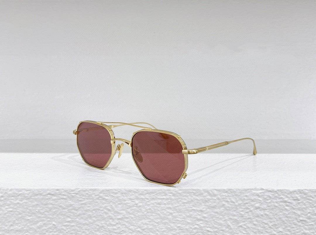 Trending Ladies Retro Sunglasses - Combing UV Protection and Style ladys sunglasses Distinguished Fine Apparel Gold frame red piece