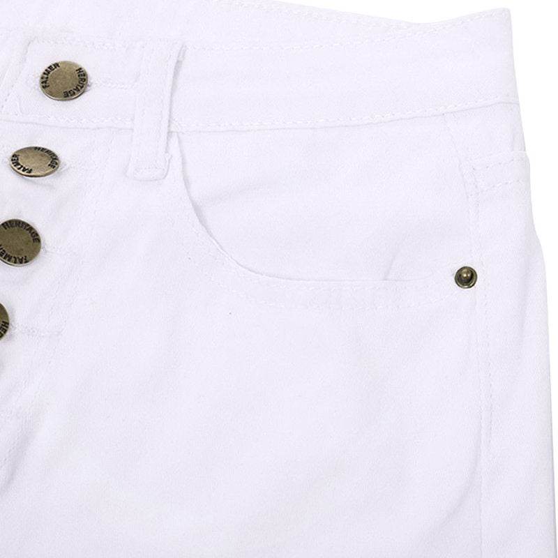 Ladies Slim Elegant White Pants ladys pants Distinguished Fine Apparel