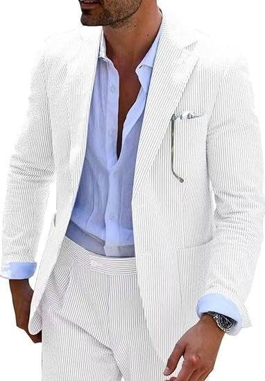 Men’s Two Piece Summer Suit – Lightweight Elegance for the Modern Gentleman gents suit Distinguished Fine Apparel