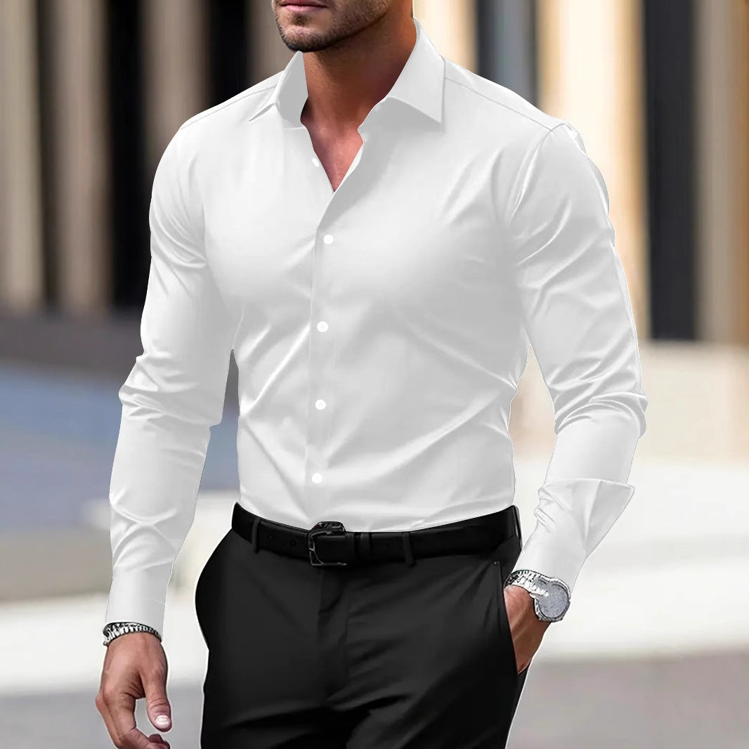 Men's Business Shirt Long Sleeved gents shirt Distinguished Fine Apparel