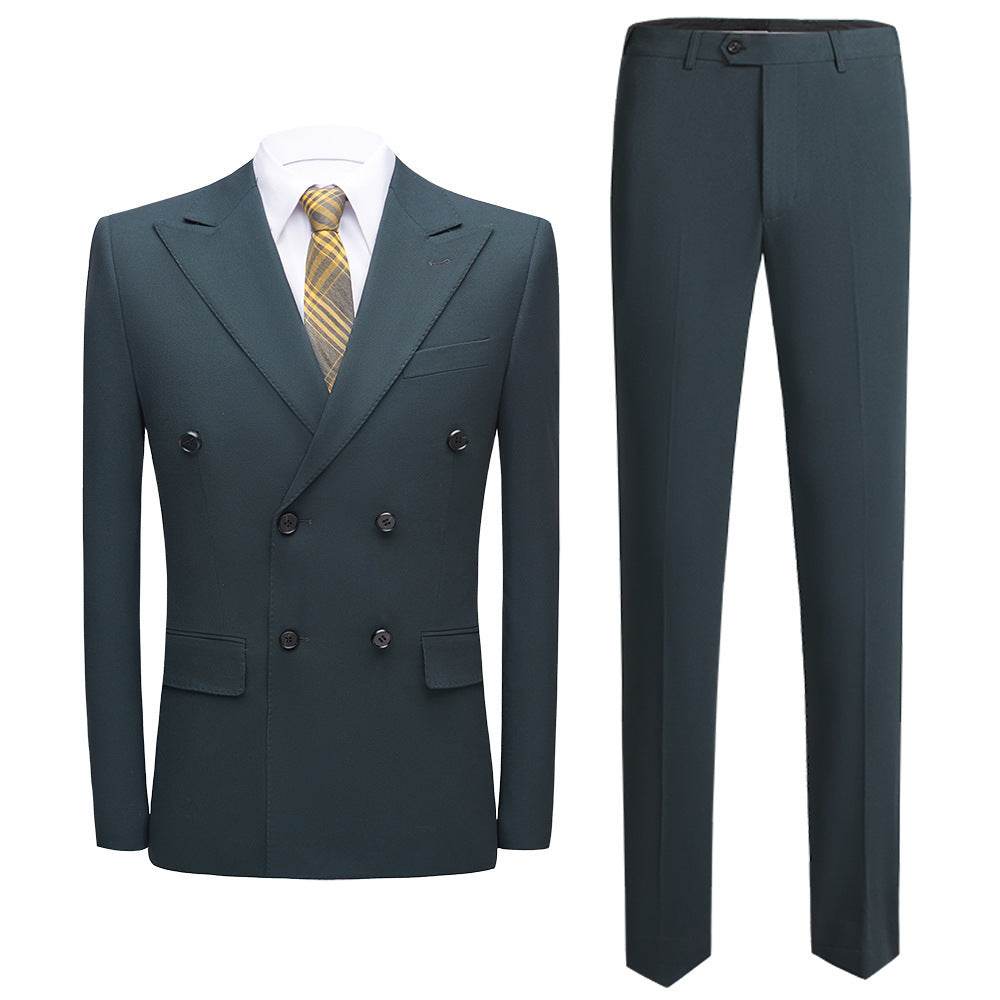 Men’s Korean-Style Slim Fit Suit – Minimalist Elegance for Weddings & Business Casual Looks gents suit Distinguished Fine Apparel
