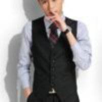 Men's Suit Vest - Slim Formal or Casual Wear mens vest Distinguished Fine Apparel Black M