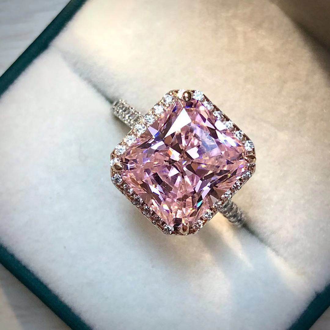 Sterling Silver Gold-Plated Zircon Ring – Simulated Diamond Brilliance ladys ring Distinguished Fine Apparel