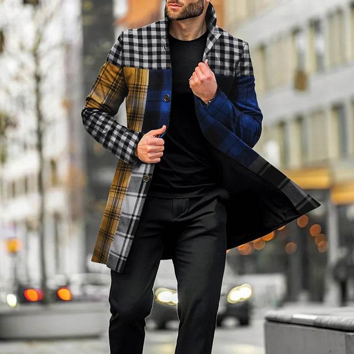 Men's Casual Woolen Mid-length Coat - Latest Fashion gents jacket Distinguished Fine Apparel FY277 5XL