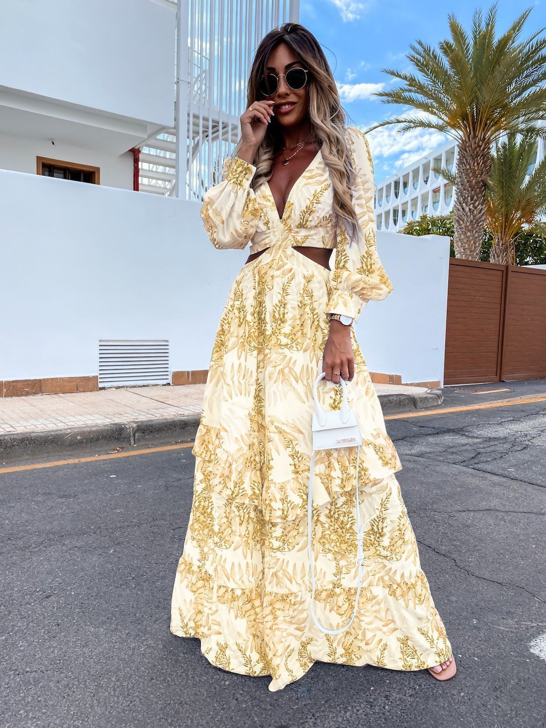 Elegant Women's Dress Long Spring and Summer Flow Women's dress Distinguished Fine Apparel Yellow 2XL