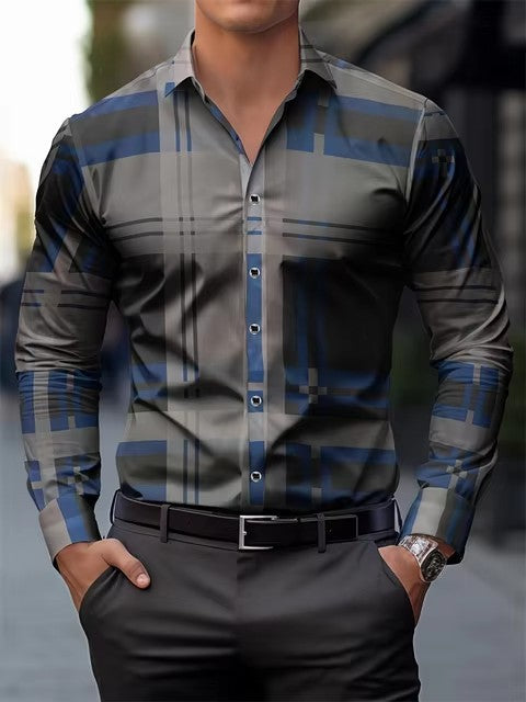 Men's Casual Office Wear, Distinguished Fine Apparel Men's Shirt Distinguished Fine Apparel FSMG23U3 2XL