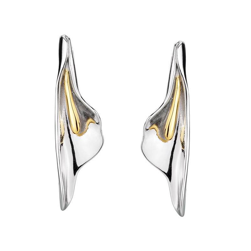 Women's 925 Sterling Silver Floral Stud Earrings ladys earrings Distinguished Fine Apparel