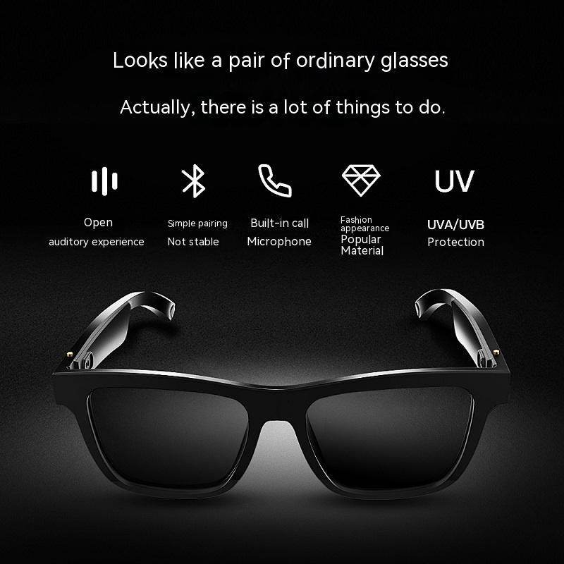 Smart Glasses Black Technology Headset Bluetooth Sunglasses gents sunglasses Distinguished Fine Apparel