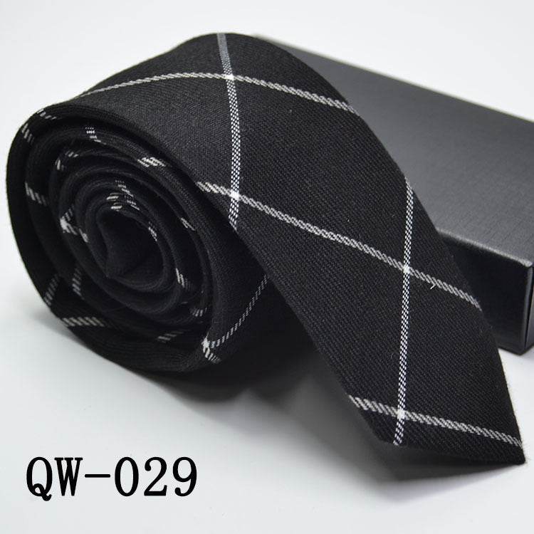 Mens Tie Super Narrow Wool-like Elegant Business Wear - Distinguished Fine Men's & Women's Apparel