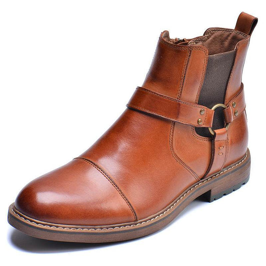 Men's Chelsea Ankle Boots - Classic Casual Martin Boots Quality mens shoes Distinguished Fine Apparel