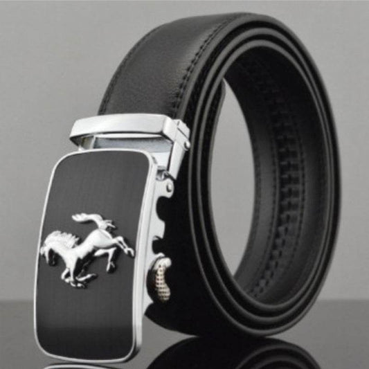 Mens Automatic Buckle Genuine Leather Belts formal wear Distinguished Fine Apparel