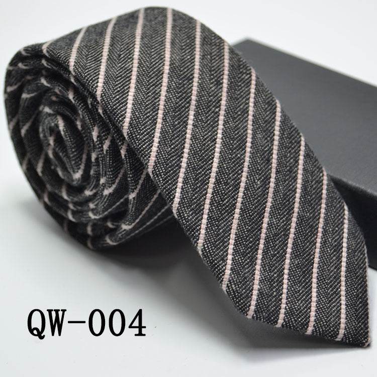 Mens Tie Super Narrow Wool-like Elegant Business Wear gent's ties Distinguished Fine Apparel QW004