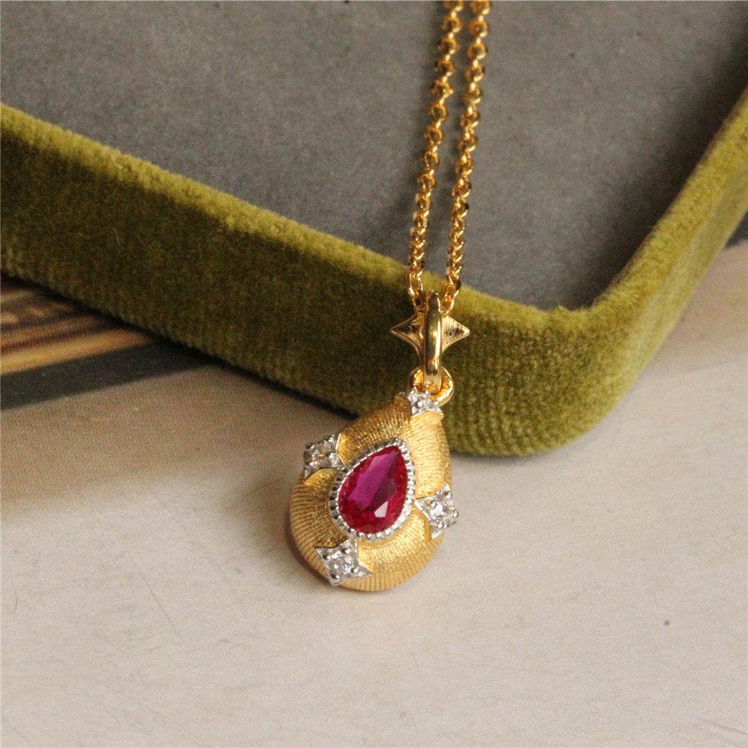 50% Off 925 Silver Gold-Plated Amethyst Necklace with Topaz Pendant – Elegant & Timeless ladys accessorys Distinguished Fine Apparel Pink