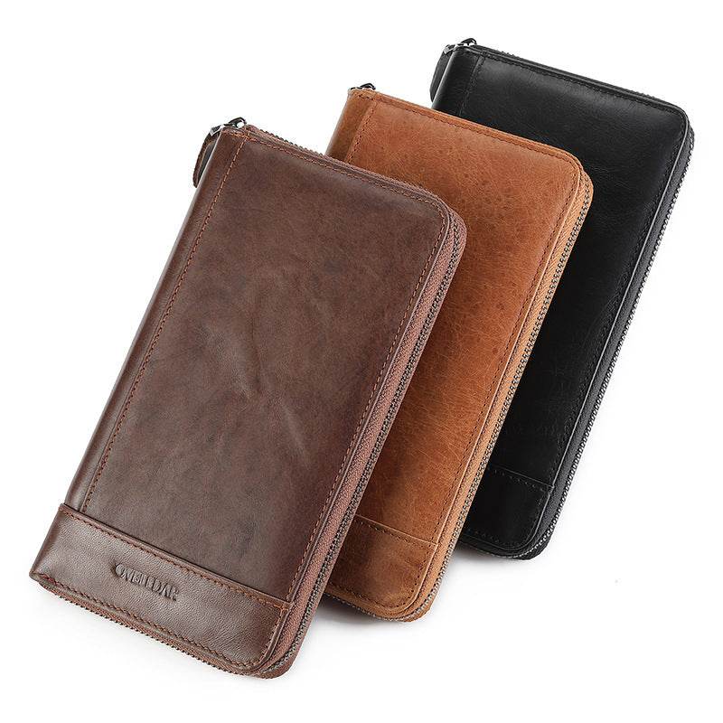 Men's Genuine Leather Large Capacity Wallet gents accessorys Distinguished Fine Apparel