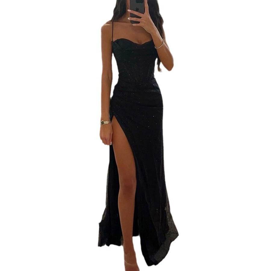 Women's Brilliant Beautiful Suspender Dress, Evening Gown, Women's dress Distinguished Fine Apparel