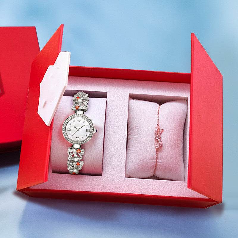 Women’s Premium Luxury Waterproof Bracelet Timepiece – Elegant, Durable, Timeless. ladys watch Distinguished Fine Apparel White