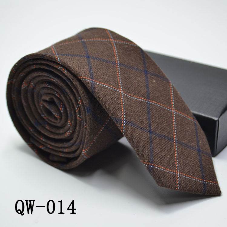 Mens Tie Super Narrow Wool-like Elegant Business Wear gent's ties Distinguished Fine Apparel QW014