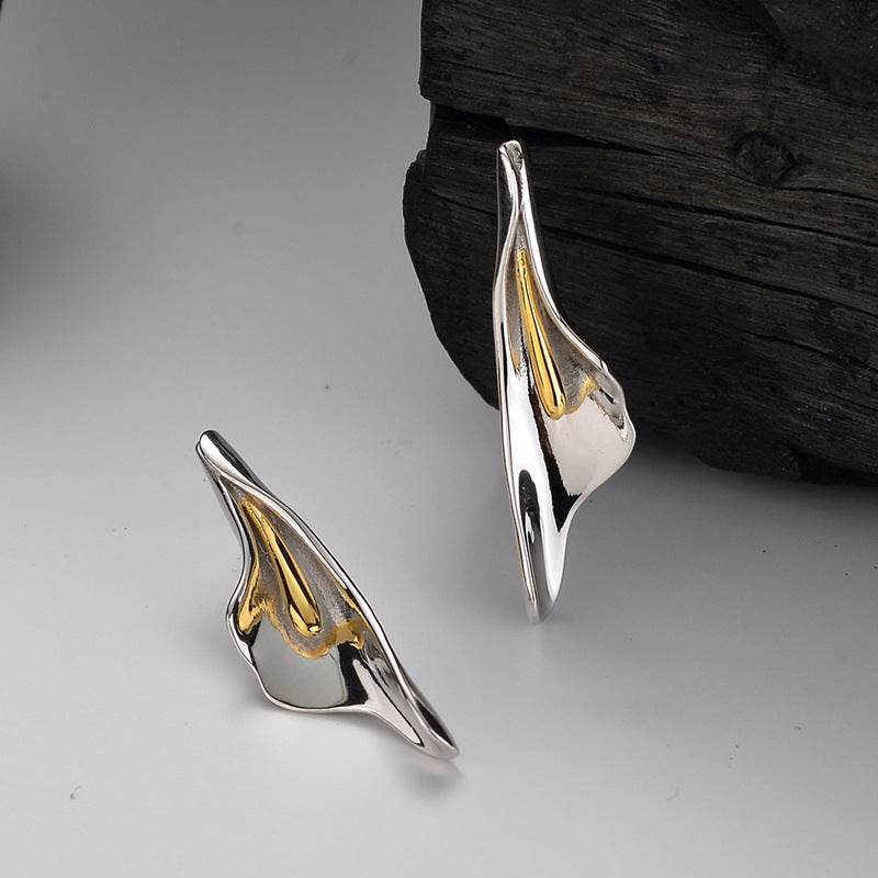 Women's 925 Sterling Silver Floral Stud Earrings ladys earrings Distinguished Fine Apparel