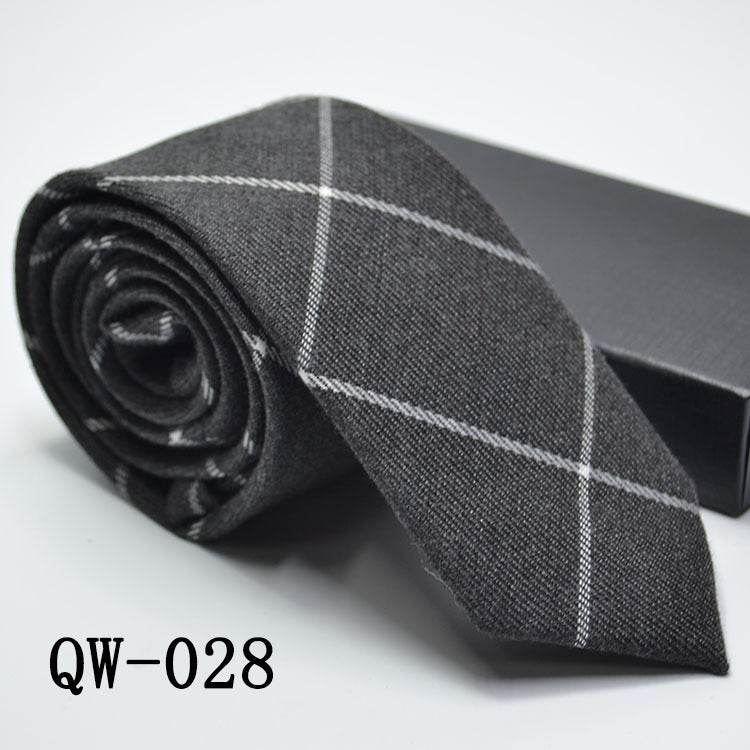 Mens Tie Super Narrow Wool-like Elegant Business Wear - Distinguished Fine Men's & Women's Apparel