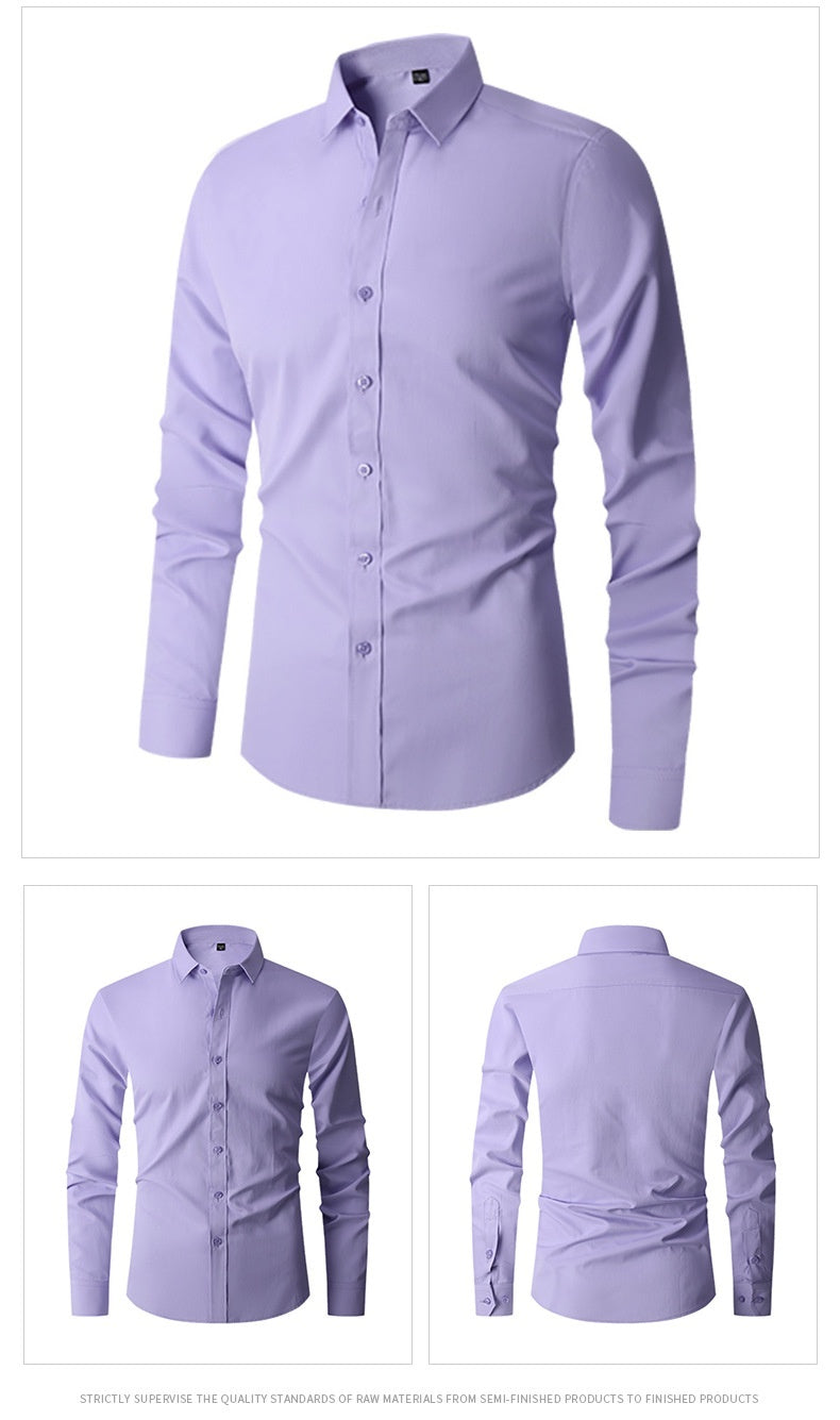 Long Sleeve Trendy Casual Slim-fit Shirt Men's Shirt Distinguished Fine Apparel
