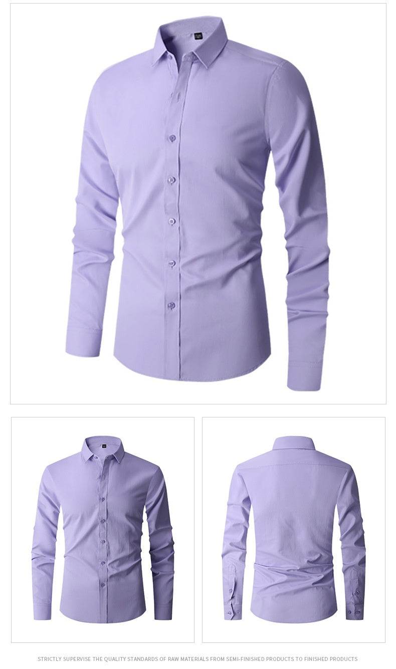 Long Sleeve Trendy Casual Slim fit Shirt Men's Shirt Distinguished Fine Apparel