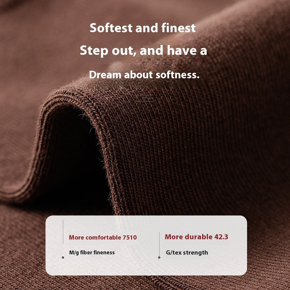 Pure Cotton Socks - Men's Business Formal Wear - Warmth And Elegance