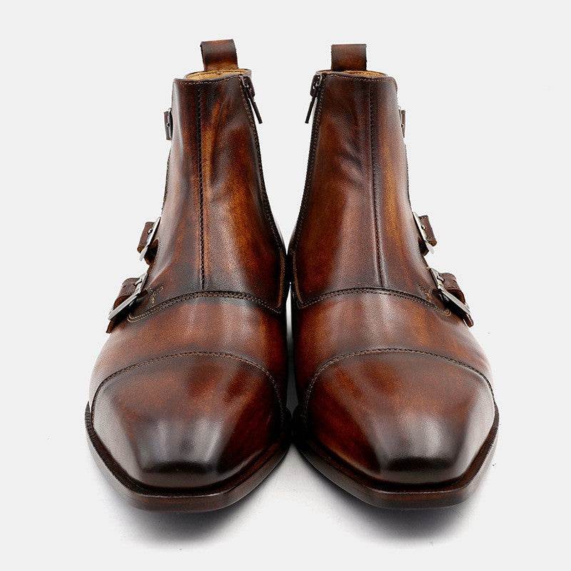 Quality Gentlemen's Handmade Leather Boots Distinguished Design formal wear Distinguished Fine Apparel