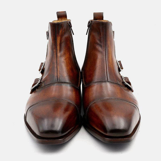 Quality Gentlemen's Handmade Leather Boots Distinguished Design formal wear Distinguished Fine Apparel