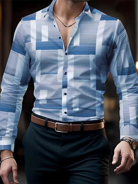 Men's Casual Office Wear, Distinguished Fine Apparel Men's Shirt Distinguished Fine Apparel FSMG23UB 2XL