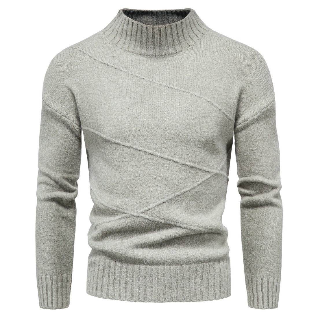 Autumn And Winter New Solid Color Pullover Men's Sweater gents top Distinguished Fine Apparel Green M