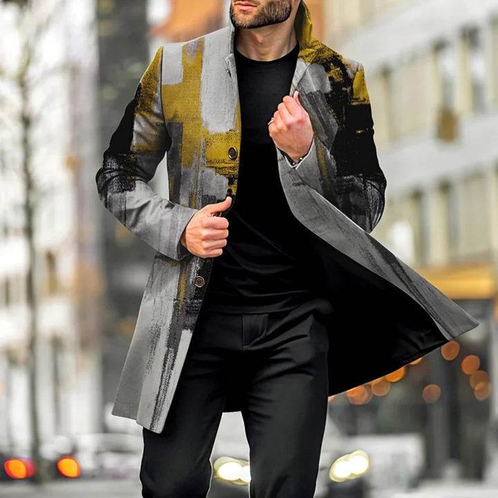 Men's Casual Woolen Mid-length Coat - Latest Fashion gents jacket Distinguished Fine Apparel FY274 5XL