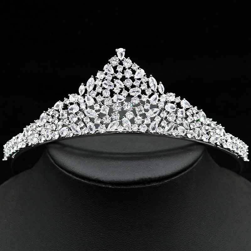 Simple Graceful Zircon Necklace & Earrings Set – Effortless Shine for Every Moment jewelry set Distinguished Fine Apparel Crown White