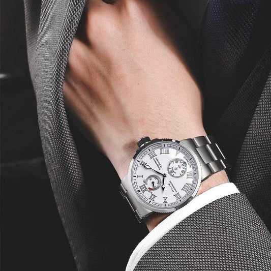30% Off Distinguished Gentlemen's Timepiece - Waterproof Luminous Chronoscope gents watches Distinguished Fine Apparel
