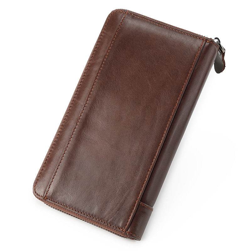Men's Genuine Leather Large Capacity Wallet gents accessorys Distinguished Fine Apparel