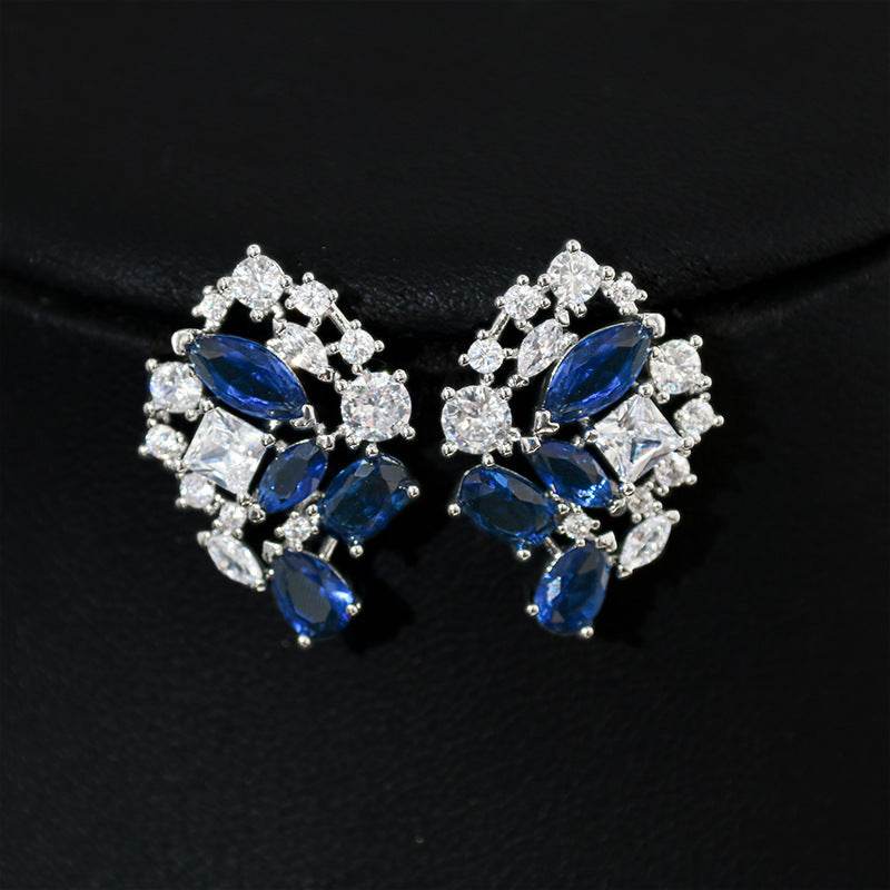 Simple Graceful Zircon Necklace & Earrings Set – Effortless Shine for Every Moment jewelry set Distinguished Fine Apparel