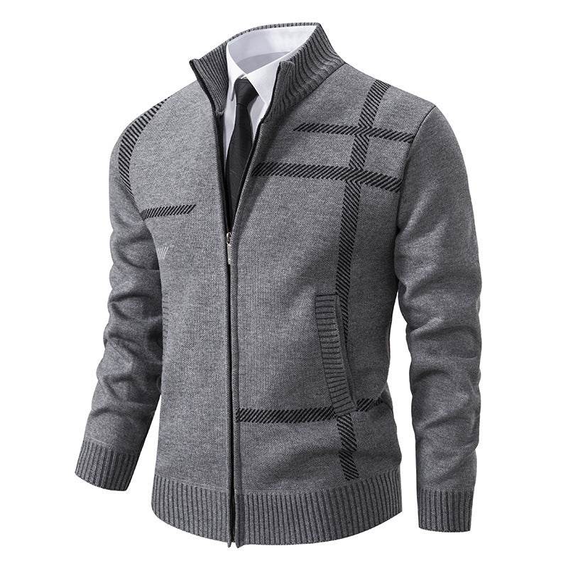 Men's Woolen Sweater Made of Quality Rabbit Hair for Winter gents top Distinguished Fine Apparel Light Grey 2XL