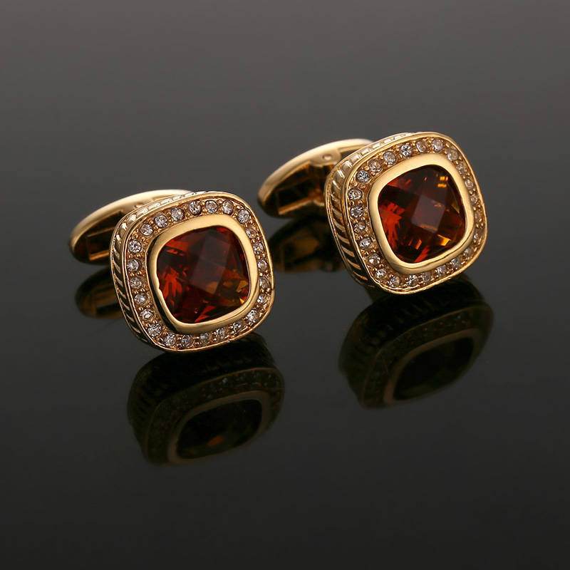 High Quality Classic French Turtle Surface Glass Cufflinks gents accessorys Distinguished Fine Apparel