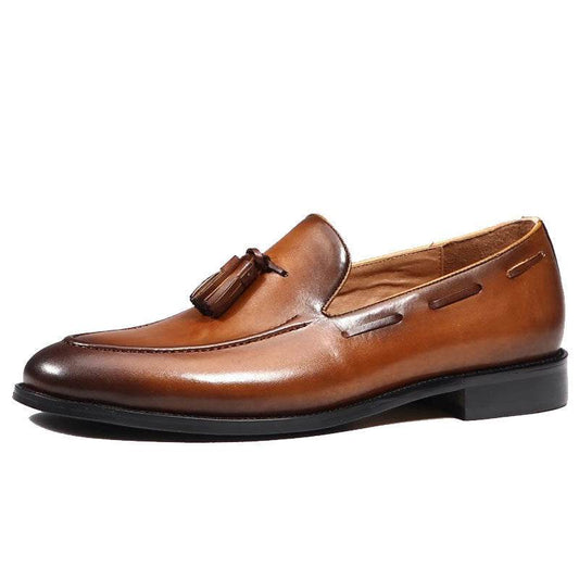 Men's Business Casual Handmade Genuine Leather Boat Shoes gents shoes Distinguished Fine Apparel