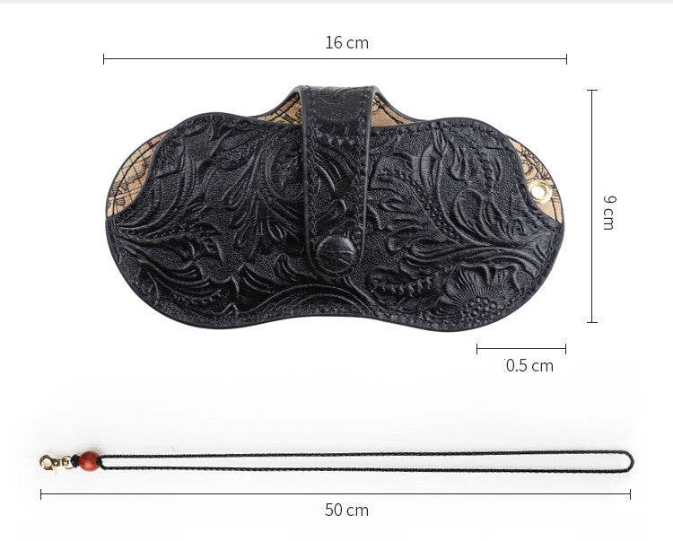 Ancient Look, Genuine Leather Case For Sunglasses gents sunglasses Distinguished Fine Apparel