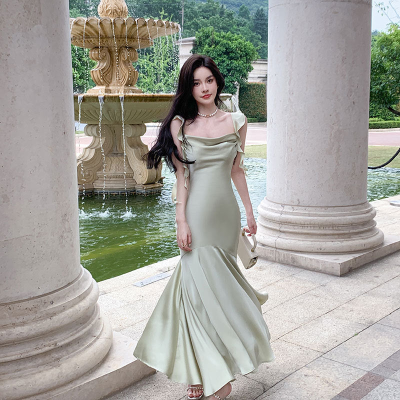 Banquet Flounced Semi-formal Dress womens dress Distinguished Fine Apparel