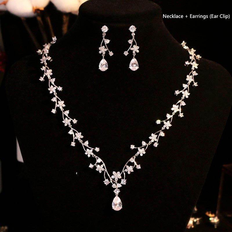 Bridal Knot Earrings – Elegant Wedding & Banquet Jewelry jewelry set Distinguished Fine Apparel Necklace Ear Horror Ear Cli